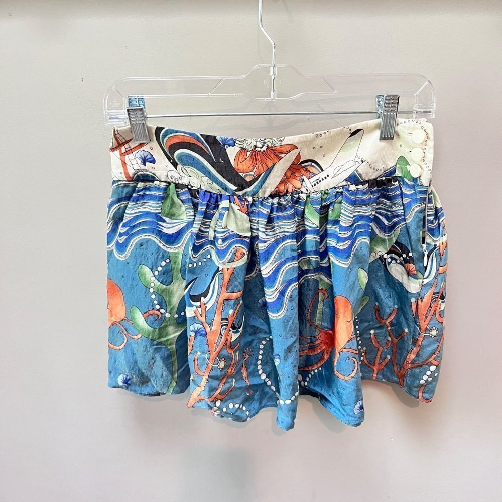 Eryn Brinie Anthropologie Ocean‎ Theme Skirt- Size Small